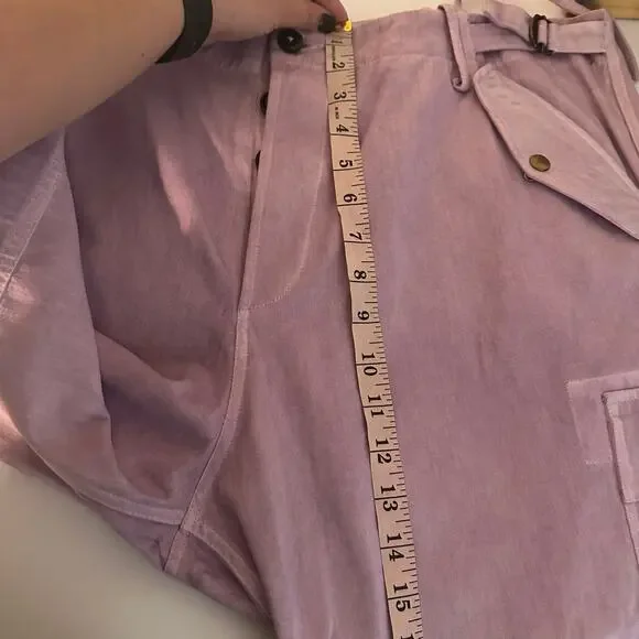 Faith Connexion Men's Purple Tie Dye Cargo Pants Size IT 52 US Size XL - Picture 14 of 16